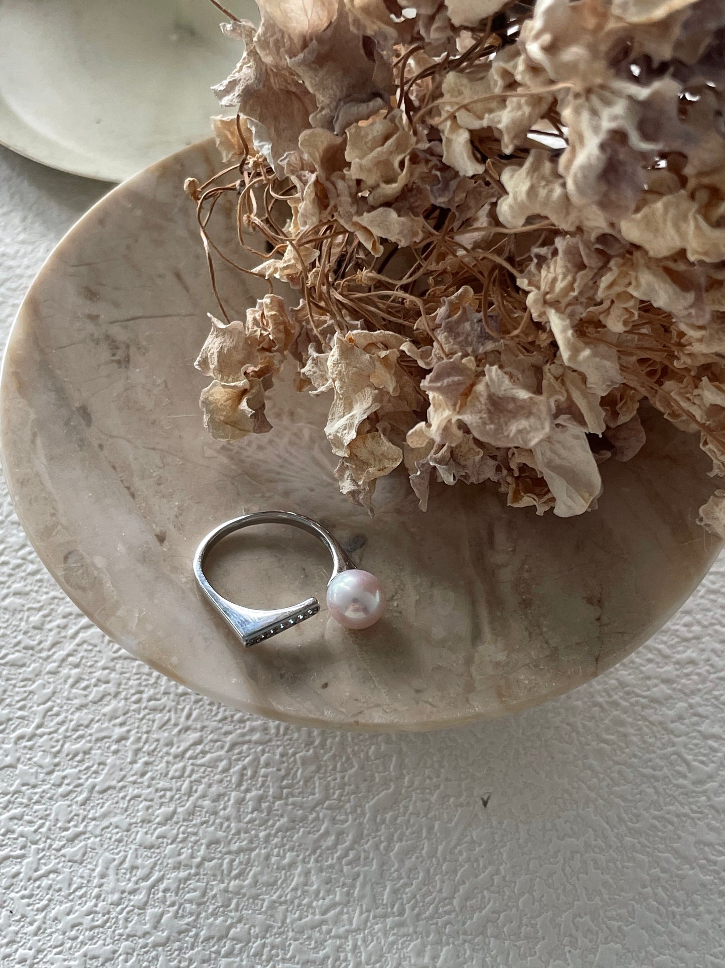 Pearl Cube Ring