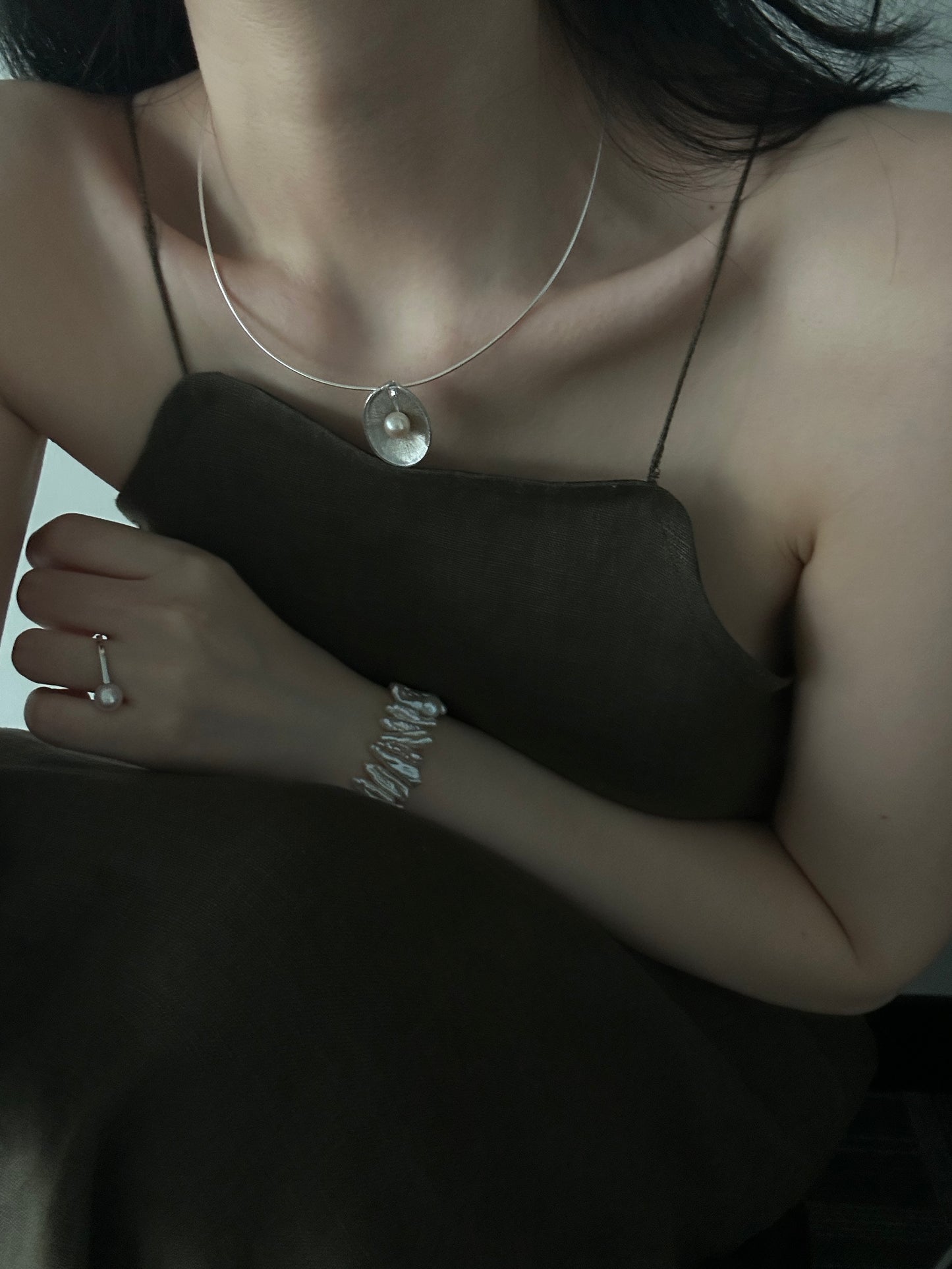 Pearl Cube Ring