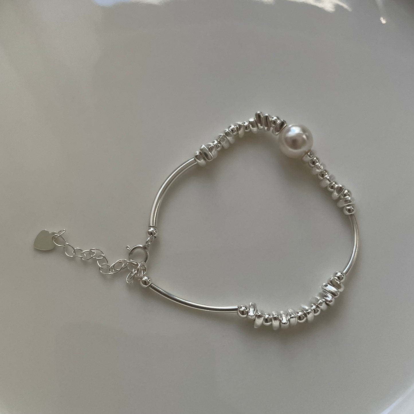 CRUSH Pearl Silver Bracelet