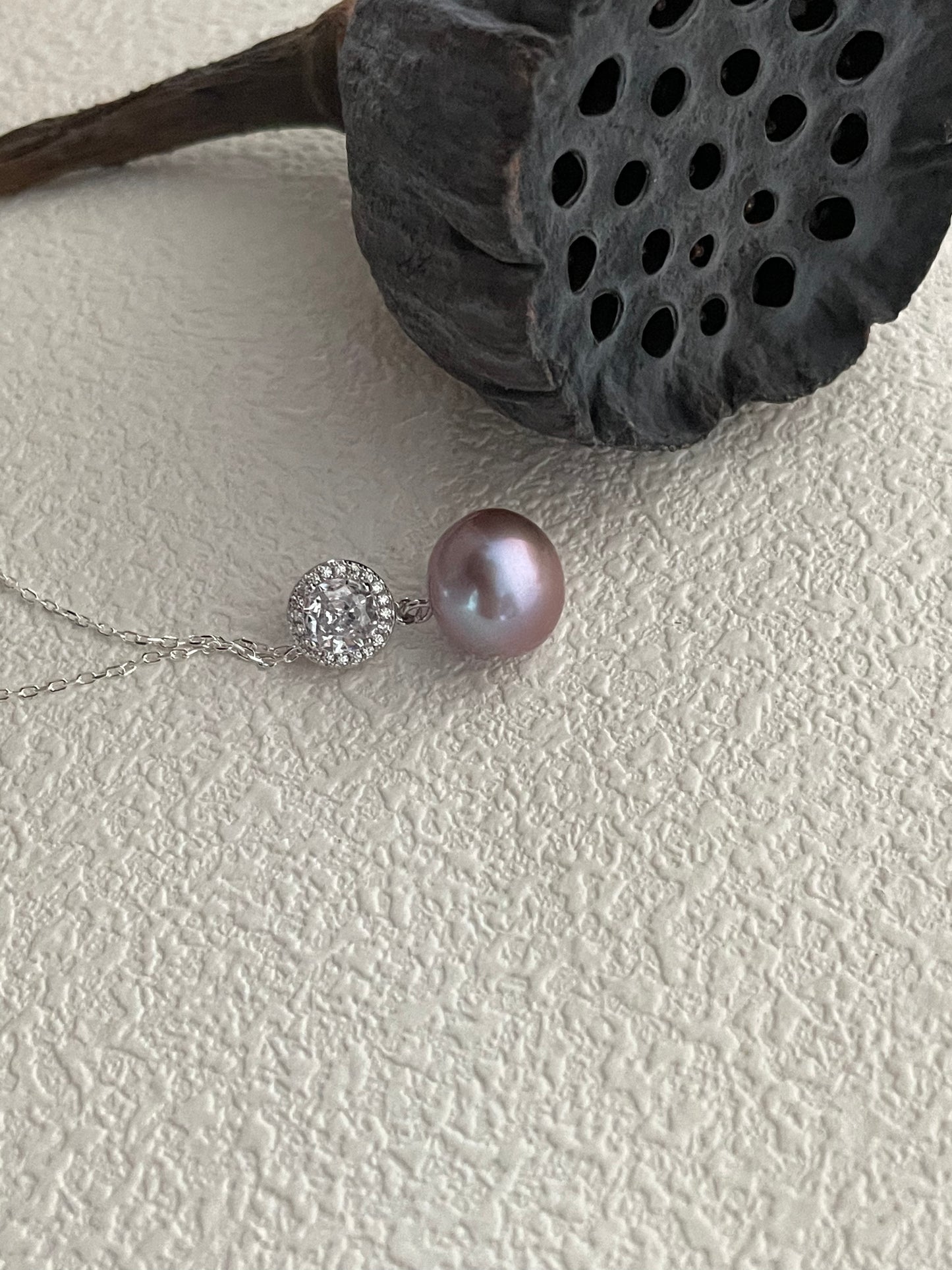 GRAPE Pearl Diamond Necklace