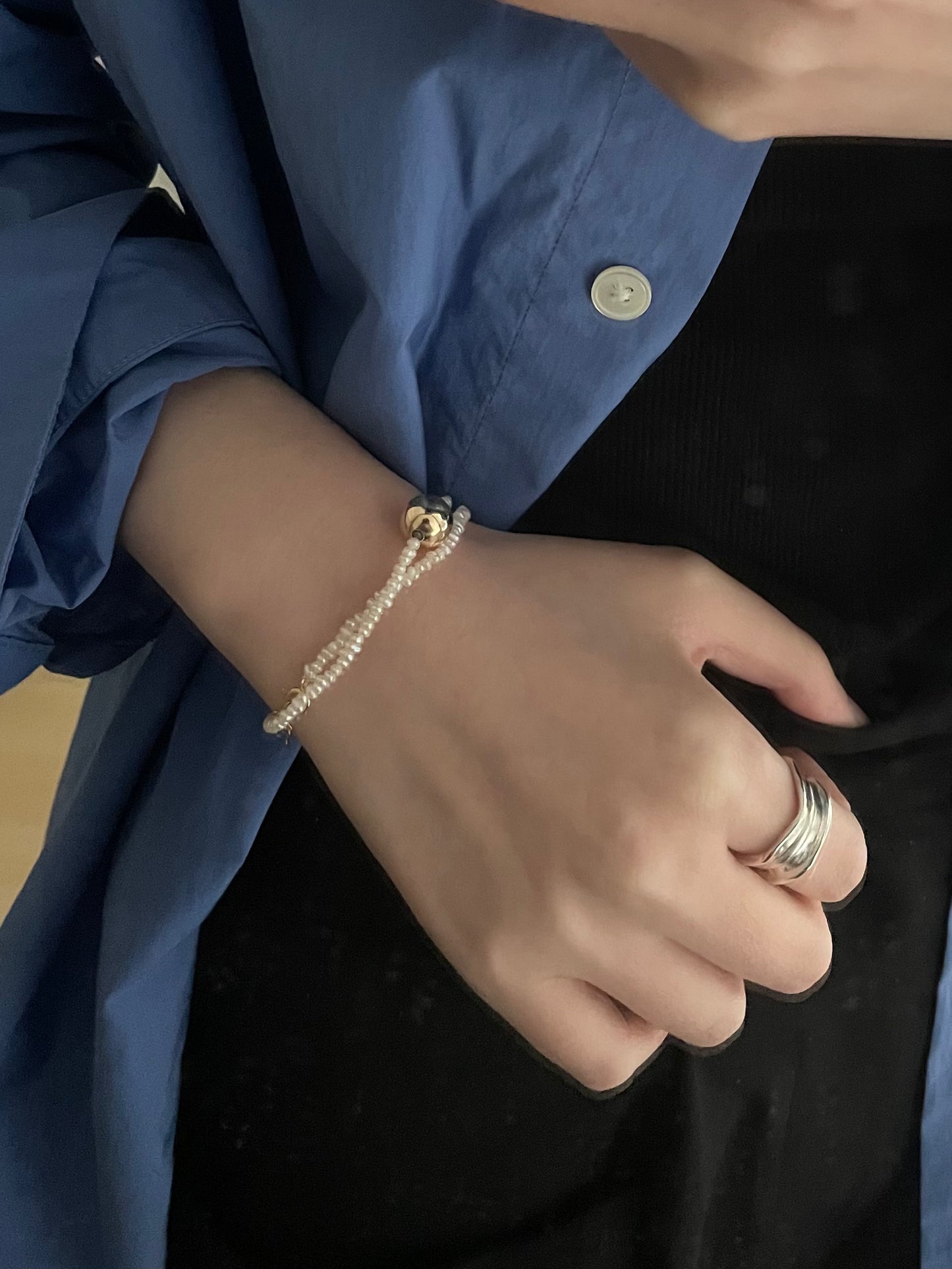 FOCUS Rice Pearl Bracelet