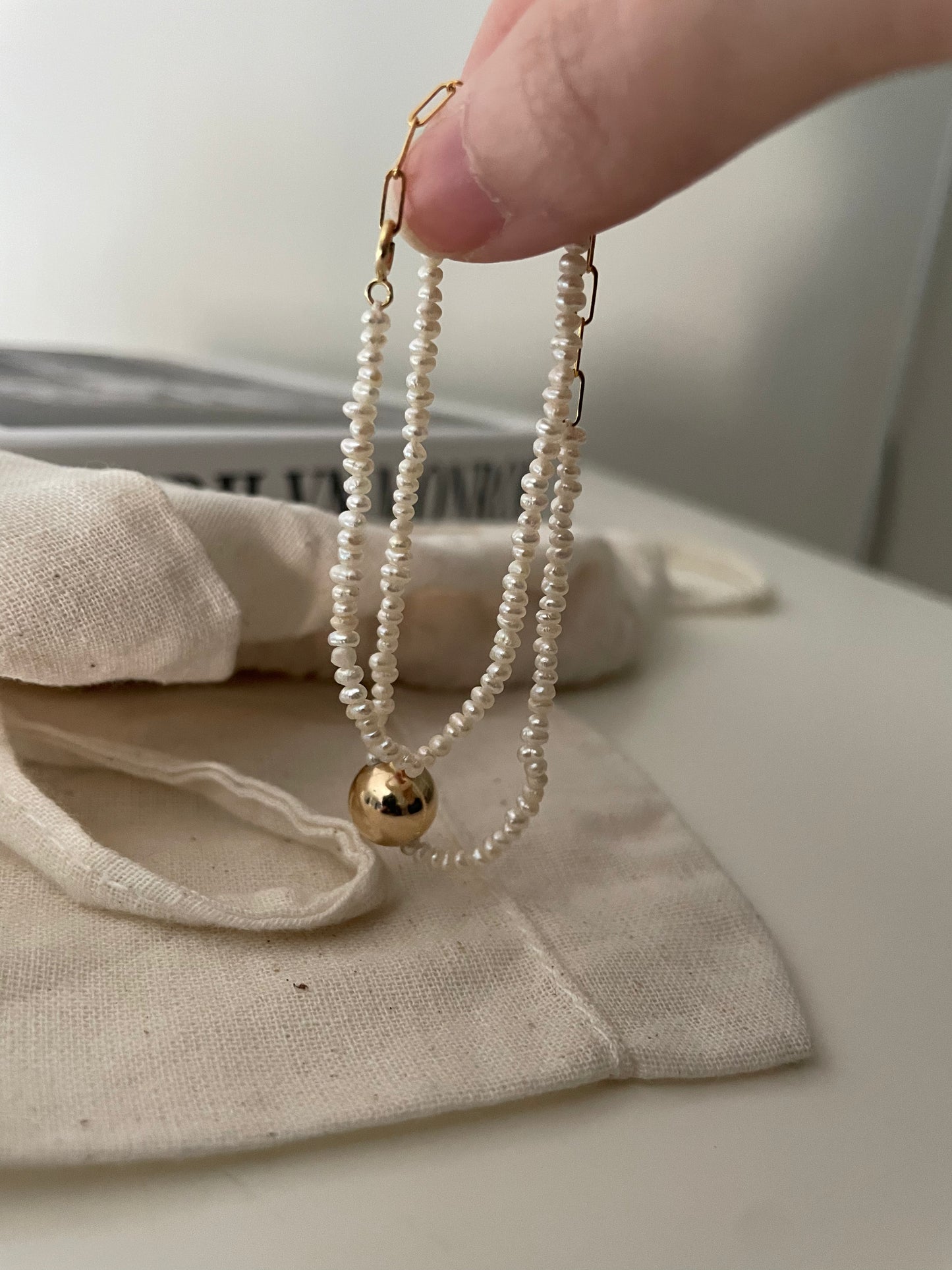 FOCUS Rice Pearl Bracelet