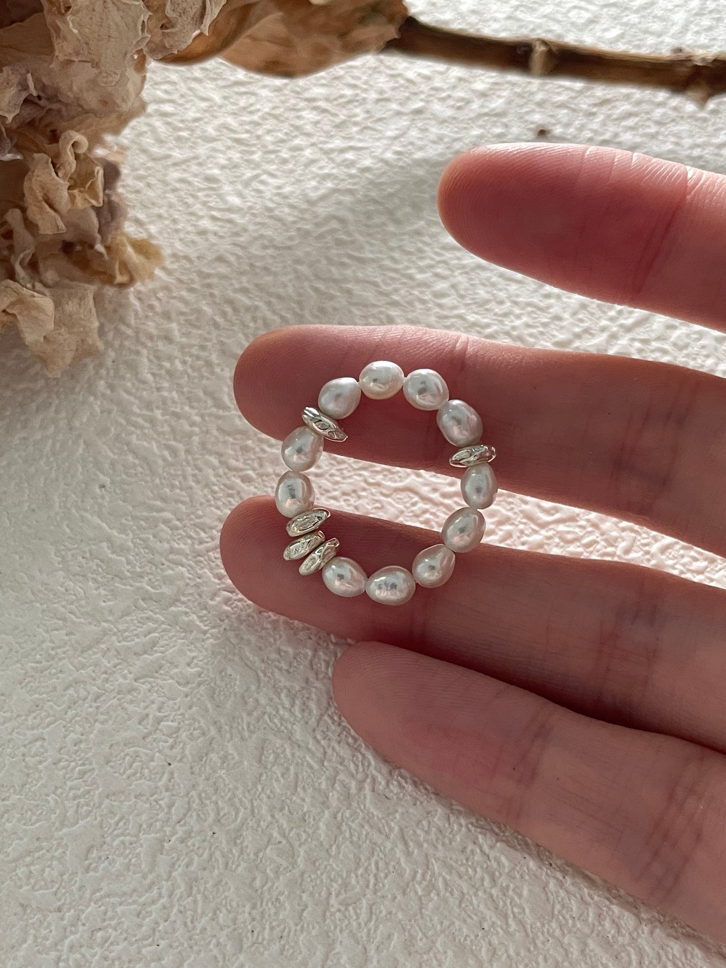 Mini Pearl Beads Ring