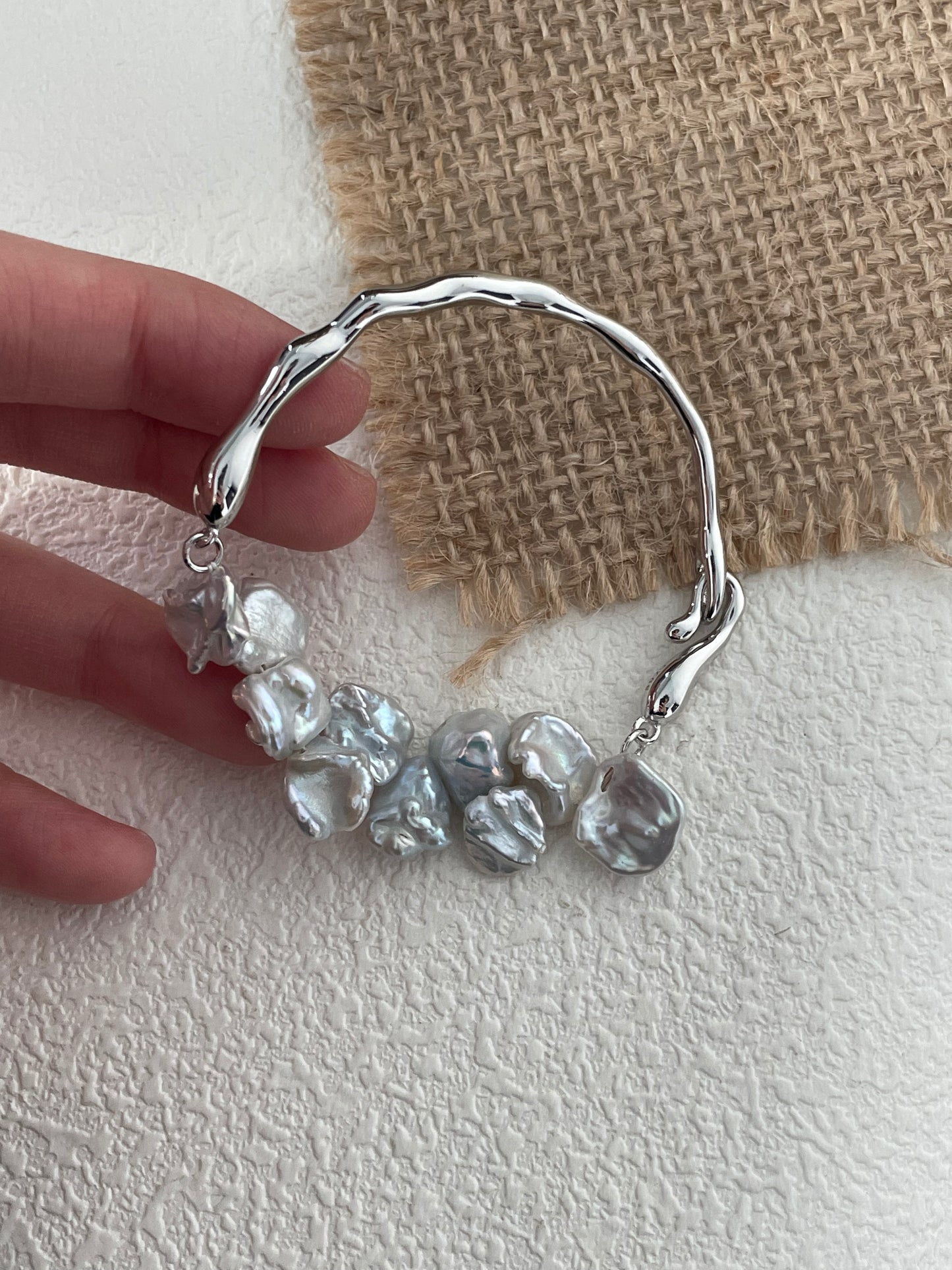 TINKLE Pearl Silver Bracelet